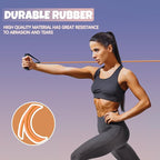 RitFit Single Resistance Exercise Band with Comfortable Handles - Ideal for Physical Therapy, Strength Training, Muscle Toning - Foam Padding Door Anchor and Starter Guide Included