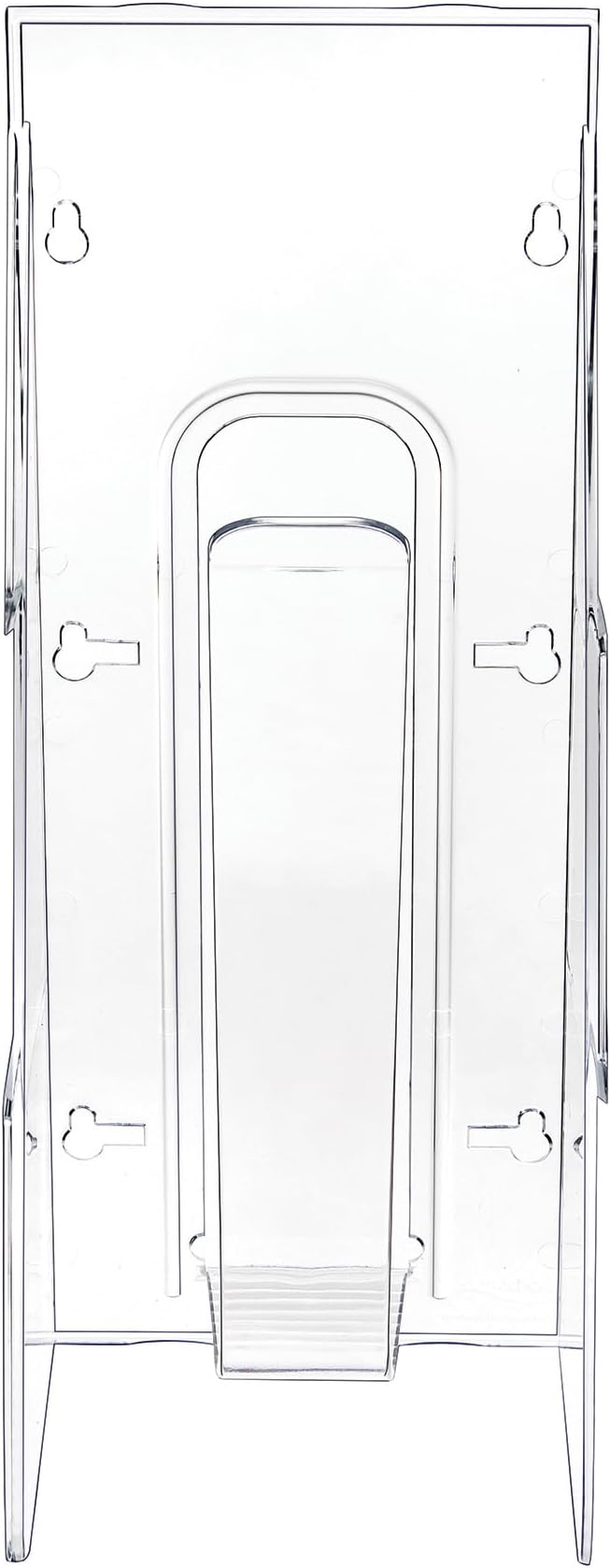 Deflecto Stand Tall Stand-Tall Wall Leaflet Holder, Wall Mount Display, Break-Resistant Pocket, Clear, 4-9/16"W x 11-3/4"H x 2-3/4"D (55601)
