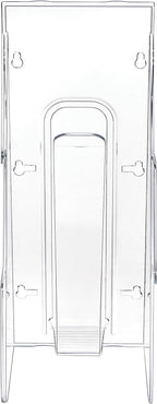 Deflecto Stand Tall Stand-Tall Wall Leaflet Holder, Wall Mount Display, Break-Resistant Pocket, Clear, 4-9/16"W x 11-3/4"H x 2-3/4"D (55601)