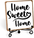 Toerifer Funny Home Decor, Home Sweet Home Sign, Cute Home Gifts for Women Men, Housewarming Gifts for Family, Wooden Plaque for Living Room, Home, Desk Cubicles