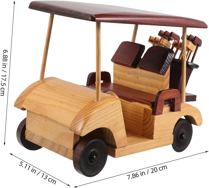 BESPORTBLE Wooden Vehicle Ornament Antique Car Model Handmade Retro Desktop Decoration for Home and Office Unique Rustic Car Sculpture for Bookshelf and Cozy Atmosphere