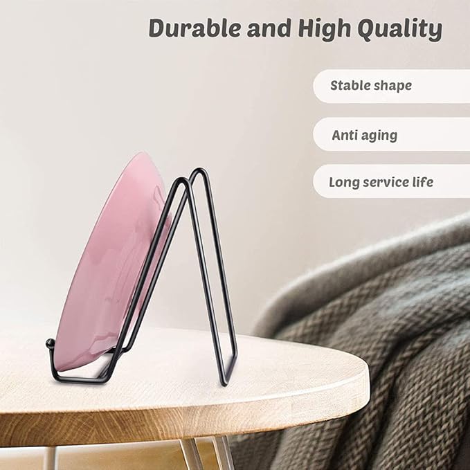 Display Stands Metal Frame for Picture Decorative Plates Book Photo Artistic Work Home Showrooms Ornaments Storage Stands with Shelves and Drawers (4.3 inch)