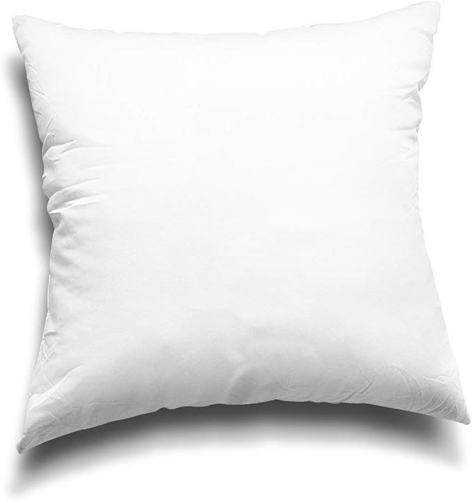 EDOW Throw Pillow Insert, Lightweight Soft Polyester Down Alternative Decorative Pillow, Sham Stuffer, Machine Washable. (White, 28x28)