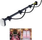 Front Door Garland Hanger Suitable for 32"-80" Width Doors, Tool-Free Non-Destructive Adjustable Hanger for Valentine's Day Wreaths, Heart Decorations, String Lights