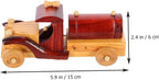 OUNONA Vintage Wood Car Model Ornament Miniature Desktop Automobile Decoration for Retro Room Decor and Stylish Wooden Craft for Living Room Bedroom Study and House
