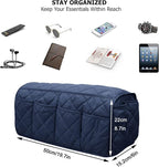 Armchair Caddy, Sofa Armrest Organizer with 14 Pockets, Waterproof Non Slip Recliner Remote Control Holder, Couch Chair Arm Storage for TV Remotes, Phone, iPad, Magazine, Books