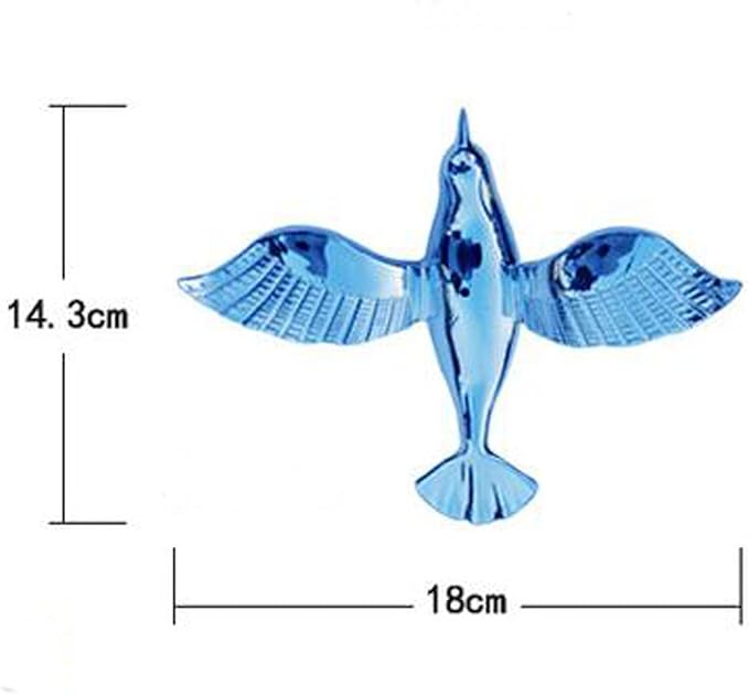Plating Flying Bird Big Size Decorative Hanging Ornaments for Ceiling Light Kindergarten Shopping Mall Wedding Company (10, Blue)