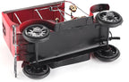 Vintage Classic Car Model Miniature, Old Vintage Car Desktop Decor, Red Tin Alloy Retro Automobile Ornament with Authentic Details for Home Office Bar Cafe Wedding Party