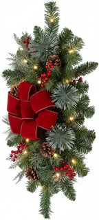 Haute Decor Classic Pre-lit Holiday Swags (Set of 4 - Staircase)