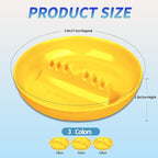 3Pcs Yellow Ashtray Sets, Ash Tray for Cigarettes and Cigar, Round Large Size Plastic Ashtrays, for Indoor Outdoor Home Office Patio Restaurant Bar Hotel Use (Set of 3 Yellow)
