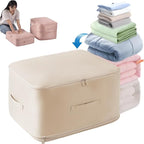 Space Saving Self Compression Organizer, 2025 New Ultra Space Saving Self Compression Organizer, Heavy Duty Moving Bags, Storage Tote for Space Saving (Beige, X-Large)