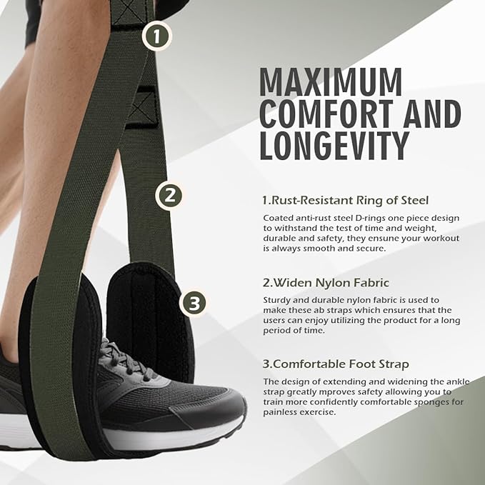 LEEKEY Resistance Bands, Exercise Bands with Handles,Pull Up Assist Bands - Band Set with Door Anchor - Bands for Working Out,Band for Men and Women Fitness Training,Home Workouts