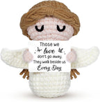 Sympathy Gifts for Loss of Loved One - Crochet Angel Sympathy Gift - Grief Gifts for Women Men Kids, Bereavement Condolences Remembrance Memorial Gift for Loss of Mom Dad Husband Brother