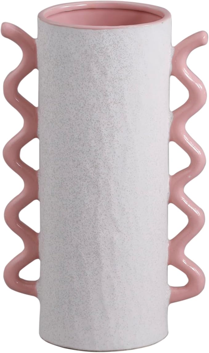 アビテ(Habiter) Avite IG-201-PK Ceramic Umbrella Stand Delanna Umbrella Stand (Pink) 8.1 x 5.1 x 13.0 inches (20.5 x 13 x 33 cm)