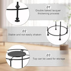Round Clothes Display Retail Rack, Floor-Standing Heavy-Duty Garment Hanging Rack, Clothing Racks with Topper, Multi-Purpose Clothing Organizer for Boutique Retail Store Laundry Home Black