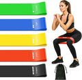 Resistance Band, Exercise Loop Bands for Yoga, Pilates, Fitness and Working Out, Set of 5 Stretch Bands with Carrying Bag