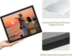 Lyeasw 8x10 Picture Frames Black 12 Pack, Matted Wood Grain Lightweight 8 x 10 Photo Frames for Wall Collage and Desk & Home Decor, with Horizontal or Vertical Placement.