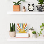 Sunshine Decor Summer Home Decor Hello Sunshine Summer Decorations Wooden Box Sign for Home Office Farmhouse Table Shelf