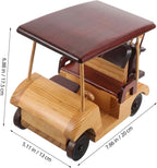 Yardwe Rustic Wooden Car Figurine Handmade Antique Vehicle Model for Vintage Decor Enthusiasts for Collectors Unique Retro Home Decoration