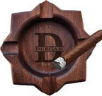 Personalized Cigar Ashtray for Dad, Custom Name Engraved Cigar Ash Tray for Men, Fathers Day for Him, Husband Grandpa, Outdoor Patio Home Ashtray for Outside,Birthday,Christmas