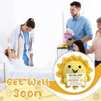 Get Well Soon Gifts - Handmade Positive Crochet Sunshine Dolls with Cheer Up Messages, Crochet Emotional Support Buddies for Surgery Recovery & Healing | Get Well Soon Gifts for Kids, Women, Men