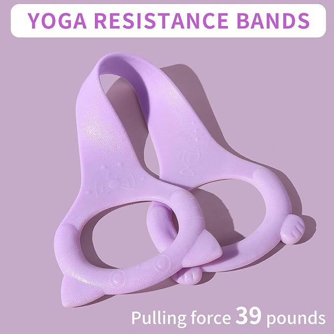 Figure 8 Fitness Resistance Band with Handles, Arm & Back Training Elastic Rope for Pure Barre Workout, Chest, Shoulder Stretching Exercise Equipment for Yoga, Pilates & Physical Therapy.
