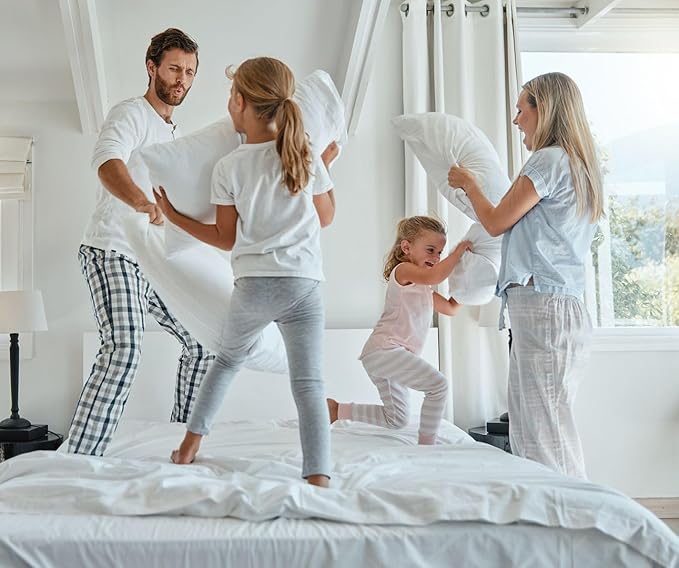 MoonRest® Synthetic Down Alternative 13x21 Lumbar Pillow Insert Form, for Decorative Throw Pillow, Sofa, Cushions, Body and Bed - Pack of 2- Size 13 x 21”