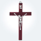 ZYFLSQ Catholic Crucifix Wall Cross 6 Pack, 4.7 inch Small Catholic Wooden Jesus Cross for Home Decor, Hanging Cross for Wall