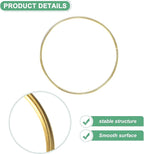 M METERXITY 12-Pack Dream Catcher Rings,3.9 Inch Metal Round Shape Macrame Wreath Floral Ring Hoop for Home/Valentine/DIY Craft/Wedding/Wall Hanging Decorations [Golden]