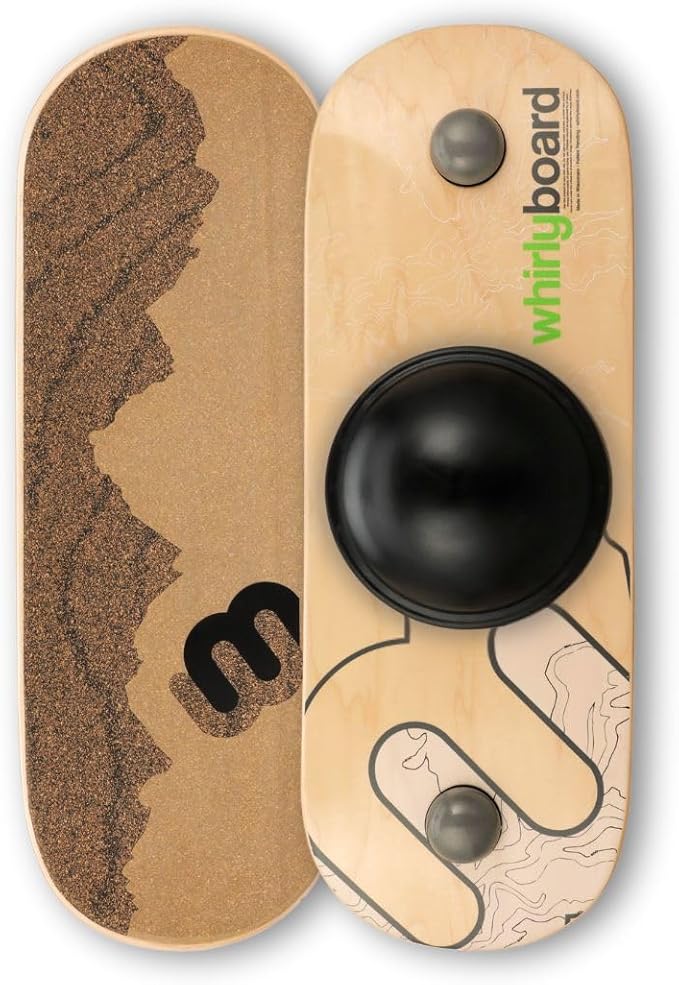 Whirly Board Wide 360˚ | Standing Desk Balance Board | Wobble Board Portable Home Gym | Snowboard Training | Surf trainer | Balance Board for Kids & Adults | Core Balance Trainer