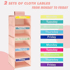 Weekly Kids Clothes Organizer - Day of The Week & Daily Organizer