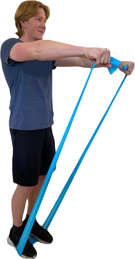 Therapist’s Choice® Professional Non-Latex Resistance Bands for Upper and Lower Body Exercise Workouts, Physical Therapy, Lower Pilates, and Rehab, 25 Yard (75 Feet) Roll Bulk Roll