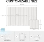 Large Cork Bulletin Board for Wall 36"x24", 6 Pack Felt Slat Wall Panel Tiles with 30 Pushpins, 25 Safe Removable Adhesive Tabs, Decorative Pin Board Tack Board for Office Home School