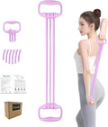 Figure 8 Resistance Band for Women 15-90LBS, Adjustable Resistance Bands with Handles for Arm Back Exercise, 6 Fitness Elastic Rope, Stretch Bands for Yoga, Pilates, Strength Training