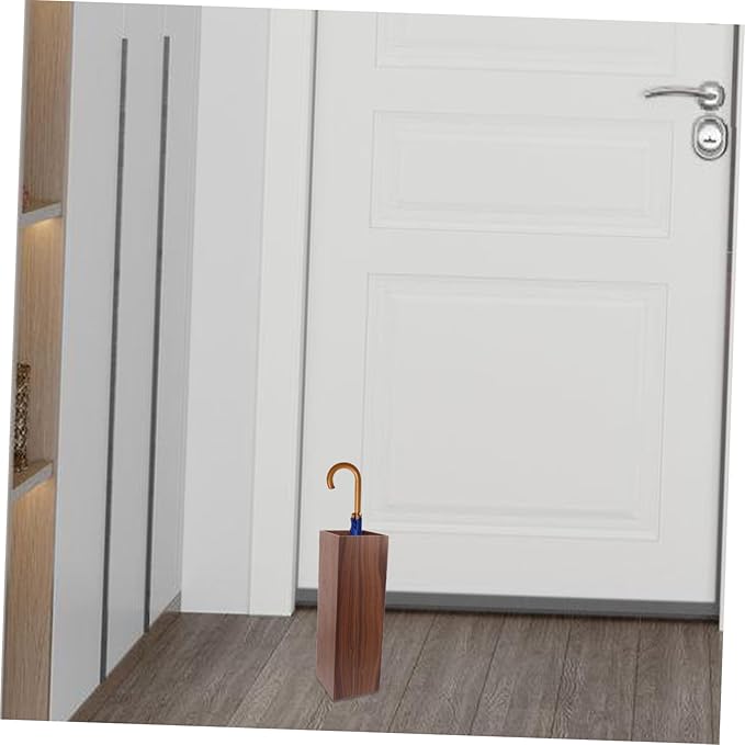 Folding Wooden Umbrella Stand for Home & Hotel - Space-Saving Design for Lobby & Garden - Durable Umbrella Holder for Reliable Storage