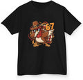 Dabbing Turkey 67 Funny Thanksgiving Pilgrim Kids Boys Girls Cool Swag Retro Fall Football Feast