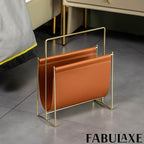Fabulaxe Magazine Holder and Rack for Desktop, Home Office, Living Room, Waiting Areas, Farmhouse File Storage, Basket for Letters, Magazines, Books, Newspapers and Other Reading Materials 14-Inch
