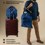 Cowboy Hat Box for Travel – Cowboy Hat Travel Case Hard w/Mirror, Latches & Bag – Hat Can - Western Hat Boxes for Men & Hat Boxes for Women Storage - Royal Blue