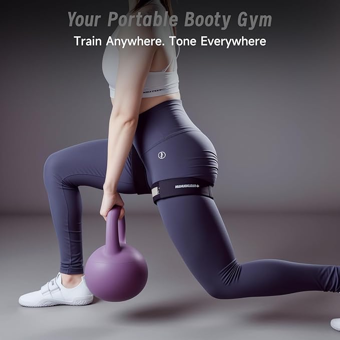 MANUEKLEAR Blood Flow Restriction Bands for Women Glutes Leg, Booty Bands for Women Butt Lift, BFR Occlusion Thigh Bands for Workout Squat Hip Building