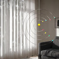 Solar System Hanging Mobile Ornament, Colorful Planet Beads with Spiral Metal Rings, Space Theme Home Decor