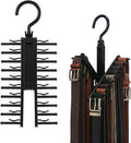 2Pack Belt Hanger,Belt Holder Organizer with Non-Slip Clips,Belt Hanger Wall Mount,Tie Hanger for Closet for Belt, Scarves,Ties, Hats,Camisoles,Bras