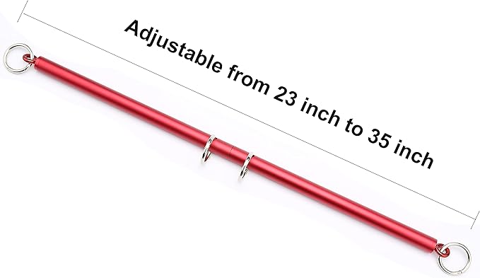 Sovyime Red Portable Exercise Spreader Bar, Restore Pilates Sports Aid Training Fitness Gear Pilates Aid Kit, Home Yoga Gym Kit