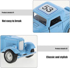 Toyvian Vintage Car Model Statue - 1:43 Metal Retro Car Decor for Home Office Display Desktop Ornament