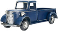 SOFFEE DESIGN 10in Collectible-Vehicles Classic Truck, Pick-up Model Iron Decorations, Collectible Figurine Desktop Car Wine Holder for Home Decor, Dark Blue