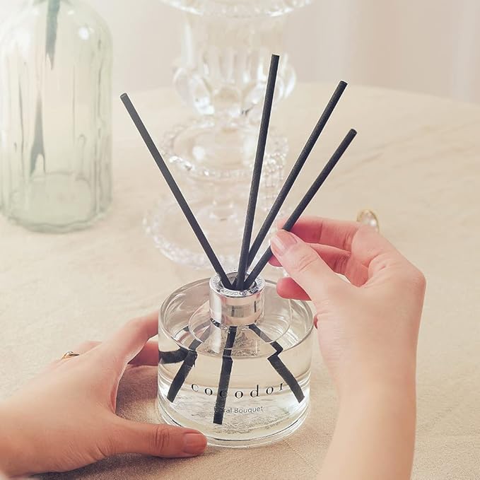 COCODOR Signature Reed Diffuser Set/Garden Lavender / 6.7oz /2 Pack/Home Fragrance Diffuser, Oil Scent Diffuser for Bathroom Shelf Decor