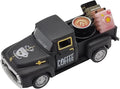 Coffee Bar Decor Vintage Mini Metal Pickup Truck Decor with Book Accessories for Coffee Station, Farmhouse Tiered Tray Tabletop Decorations for Home Kitchen, Office, Cafe