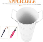 ABOOFAN Umbrella Rack Black Iron Umbrella Bucket White Wrought Iron Plant Indoor Plant Pots