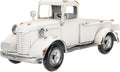 SOFFEE DESIGN 12in Collectible-Vehicles Classic Truck, Pick-up Model Iron Decorations, Collectible Figurine Desktop Car Wine Holder for Home Decor, White