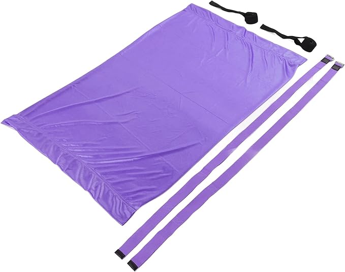 Tyenaza Aerial Yoga Swing Set, Aerial Yoga Door Hanging Trapeze Sling Kit, Waist Back Leg Stretch Strap, Leg Stretching Assist Trainer(紫色)