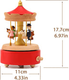 ROSIKING Classical Music Box Revolve Musical Boxes Christmas Birthday Valentine's Day Gifts for Lover, Boyfriend, Girlfriend, Husband, Wife Plays You are My Sunshine
